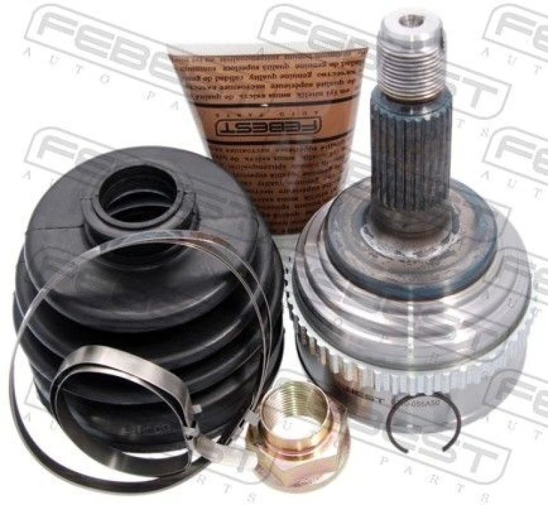 Image of FEBEST 0310-055A50 Joint, drive shaft Front Axle, with ABS sensor ring Joint,drive shaft (236)