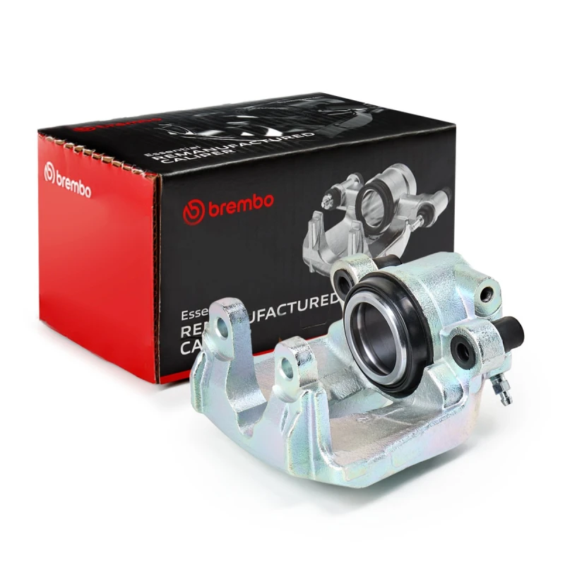 Image of BREMBO F 06 188 Brake caliper ESSENTIAL LINE Front Axle Left Grey Cast Iron Brake Caliper (78)