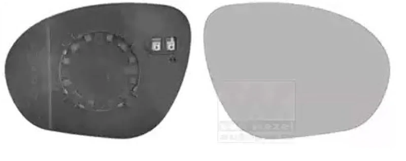 Image of VAN WEZEL 3380838 Wing Mirror Glass * HAGUS * Right Mirror Glass,outside mirror (1914)