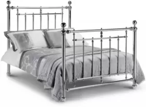 image of Julian Bowen Empress 5ft King Size Chrome Metal Bed Frame