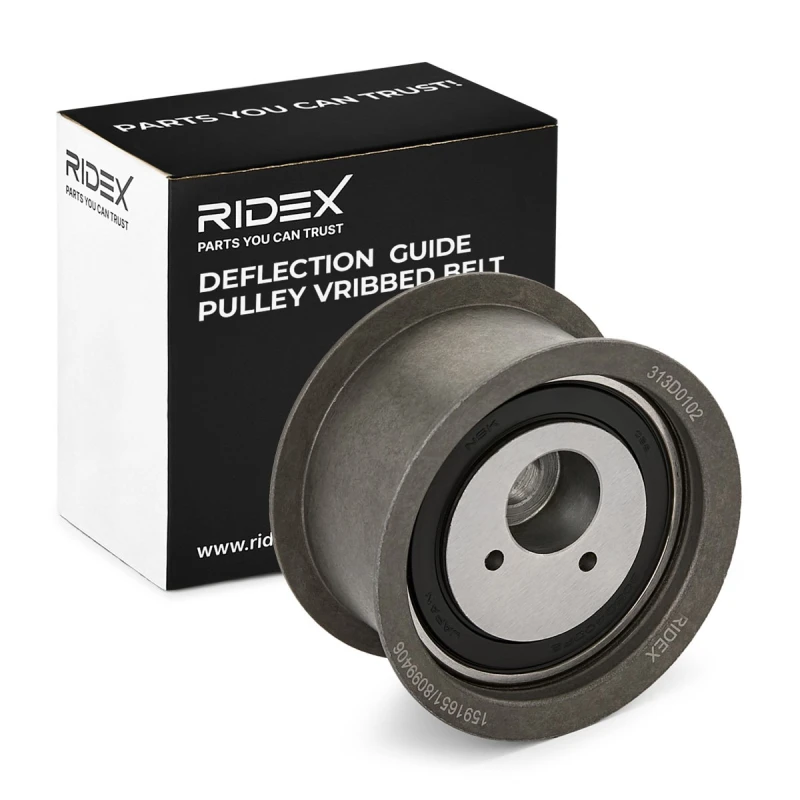 Image of Deflection / guide pulley, V-ribbed belt RIDEX 312D0102