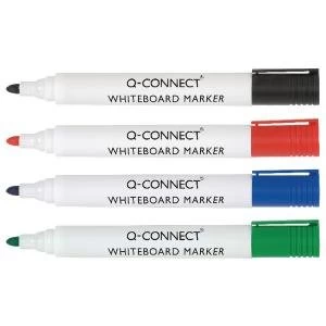 Image of Q-Connect Drywipe Marker Pen Assorted Pack of 10 KF00880