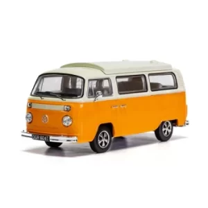 Image of Corgi Volkswagen Type 2 Bay Window Devon New Moonraker Marino Yellow and Pastel White Diecast Model
