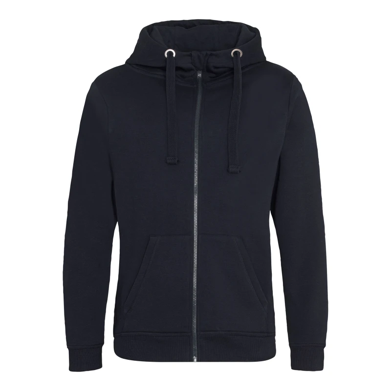 Image of AWDis AWDis Men Just Hoods Graduate Heavyweight Full Zip Hoodie in Navy Size: X-Small Navy XS Male 5057819204841