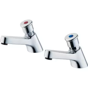 image of Armitage Shanks Sandringham 21 Non Concussive Basin Taps in Chrome Brass