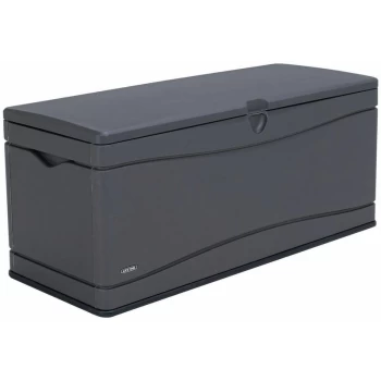 image of Lifetime - Heavy-Duty Outdoor Storage Deck Box (130 Gallon), Grey - Gray