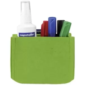 image of Magnetoplan Magnetic pen holder magnetoTray MEDIUM (W x H x D) 130 x 100 x 60 mm Green 1227705