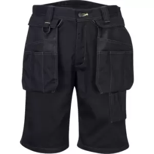 image of Portwest PW3 Mens Holster Work Shorts Black 40"