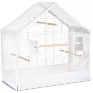 image of Birdcage Yara White 71x35x70cm Metal Beeztees White