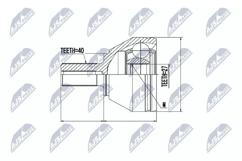 Image of NTY CV joint kit NTY NPZ-VV-018