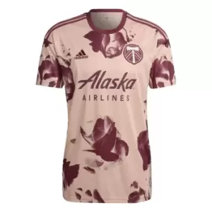 Image of adidas Portland Timbers 22/23 Away Jersey Mens - Vapour Pink / Victory Crimson