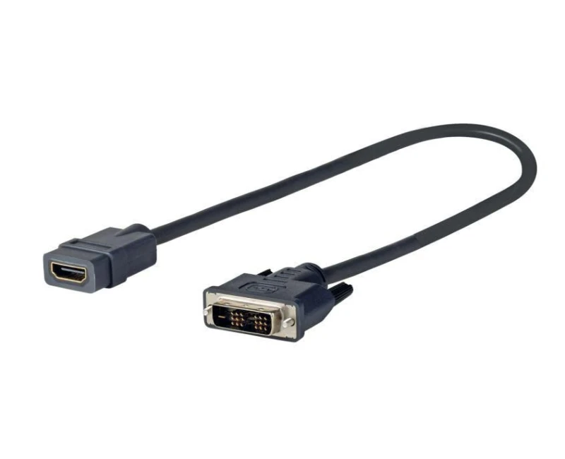 Image of Vivolink PRODVIADAPHDMI video cable adapter 0.2 m DVI-D HDMI Black