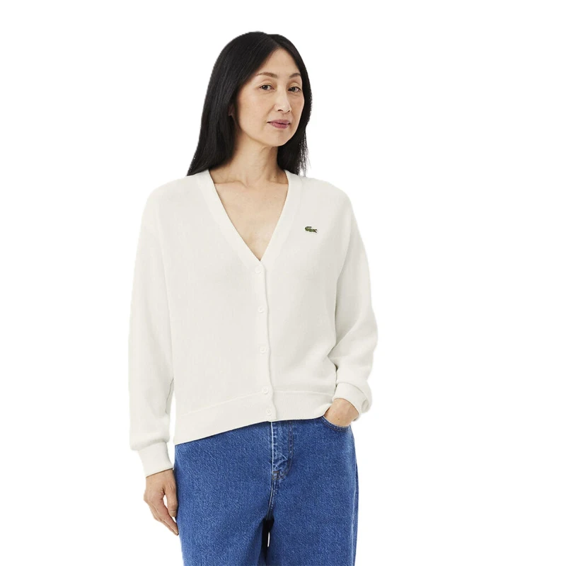 Image of Lacoste Womens Crew Neck Jumper Flour female 6 (34)