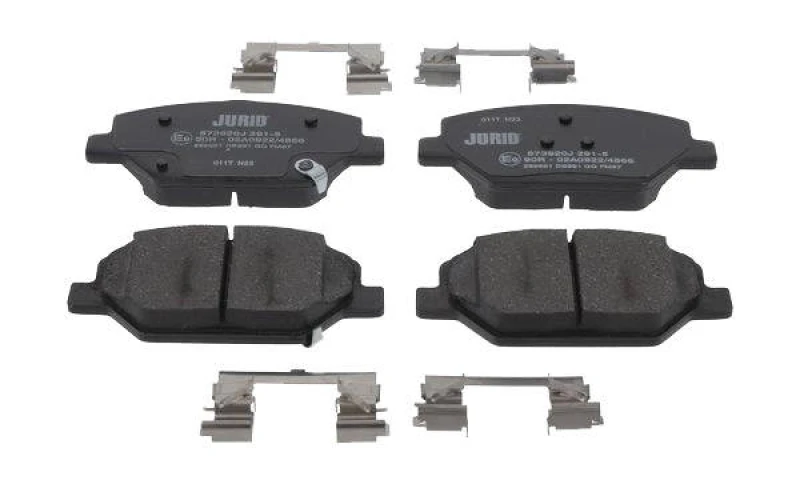 Image of JURID 573920J Brake pad set with acoustic wear warning, without accessories Brake Pad Set,disc brake (402)