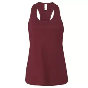 image of Bella + Canvas Womens/Ladies Racerback Tank Top (L) (Maroon)