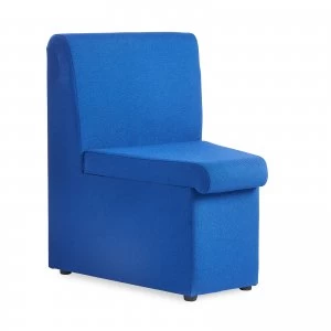 image of Alto modular Reception Seating concave With no Arms - Blue