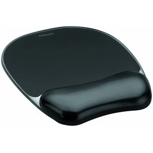 Image of Fellowes Crystal Gel Mouse Pad + Wrest Black 9112101