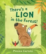 Image of theres a lion in the forest