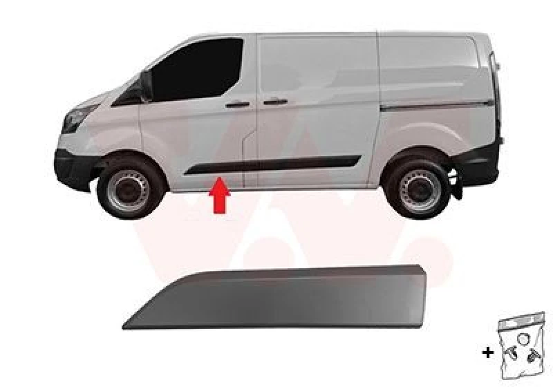 Image of VAN WEZEL Door moulding trim VAN WEZEL 1987403
