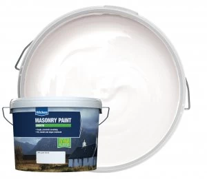 image of Wickes Smooth Masonry Paint - Brilliant White 15L