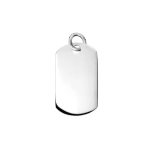 Image of Sterling Silver Engravable Dog Tag Chain