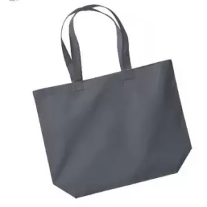 Image of Westford Mill Maxi Tote/Shopper Bag For Life (One Size) (Graphite) - Graphite