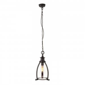 Image of Ceiling Pendant Light Bronze, Glass, E27