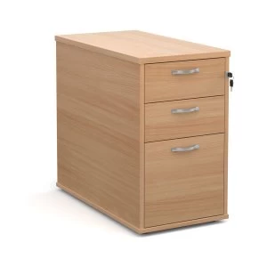 Image of Dams Maestro Three-Drawer Desk-High Pedestal 800mm - Beech