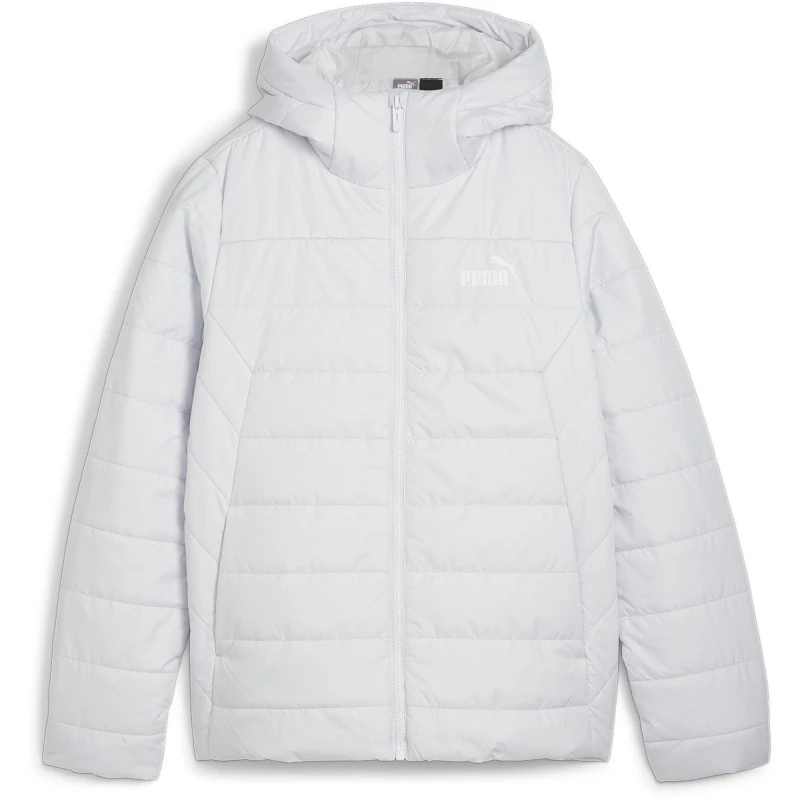 Image of Puma Essentials Hooded Padded Jacket Womens - Grey Grey 8