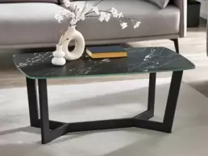 image of Julian Bowen Olympus Black Marble Effect Coffee Table