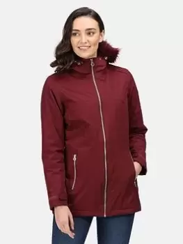 image of Regatta Myla Waterproof Insulated Jacket - Claret, Size 14, Women