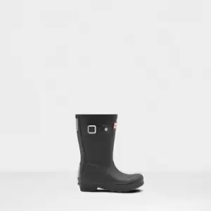 Image of Hunter Original Little Kids Wellington Boots - Black - UK 10 Kids