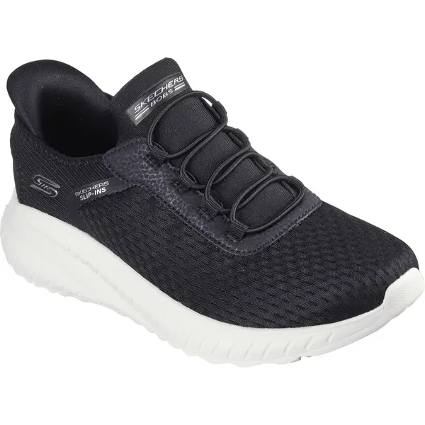 Image of Skechers Womens Slip Ins Bobs Sport Squad Chaos Trainers - UK 5 Black female PS4069BKW5