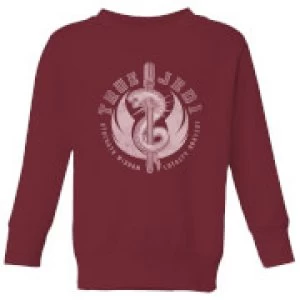 Image of Star Wars The Rise Of Skywalker True Jedi Kids Sweatshirt - Burgundy - 9-10 Years - Burgundy