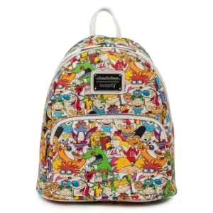 Image of Loungefly Nickelodeon Nick Rewind Gang Aop Mini Backpack