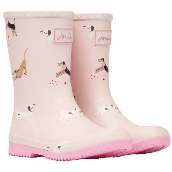 Image of Joules Girls Roll Up Flexible Printed Wellies 10 (EU28)