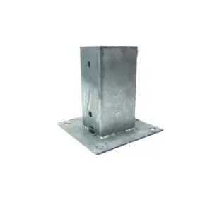 Image of Moderix Galvanised Bolt Down Fence Post Grip Support Anchor Post Holder - Size 7