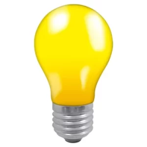 Image of Crompton Colourglazed GLS 25W Yellow ES-E27