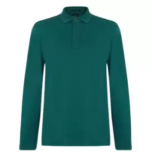 image of Boss T-Parker Long Sleeve Polo Shirt - Green