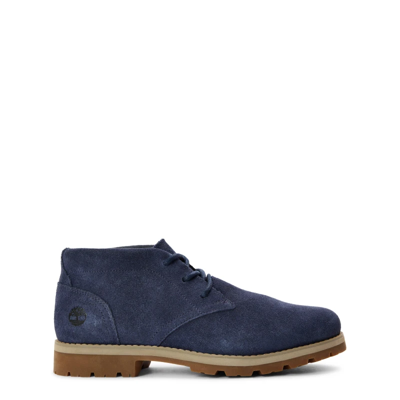 Image of Timberland Mens Britton Road Mid Lace Up Waterproof Chukka Boots Navy Suede male 6.5 (40)