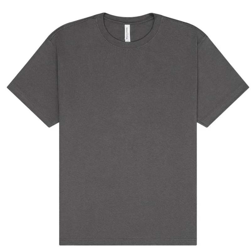 Image of Bella + Canvas Mens Heavyweight Short-Sleeved T-Shirt in Dark Grey Size: XS Dark Grey Male XS