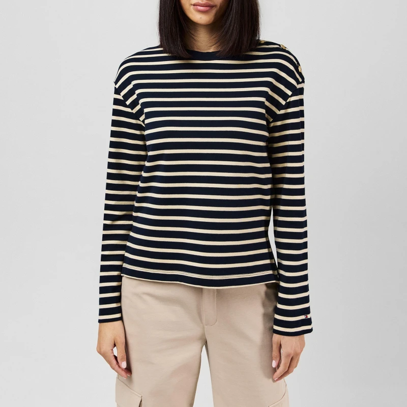 Image of Tommy Hilfiger Striped Tank Top Breton Dsrt Sky female 16 (XL)