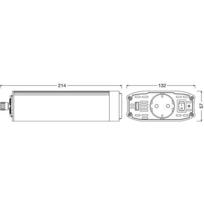 Image of Osram OSRAM POWERinverter modified sine wave inverter 12V DC 500W OEINVU500