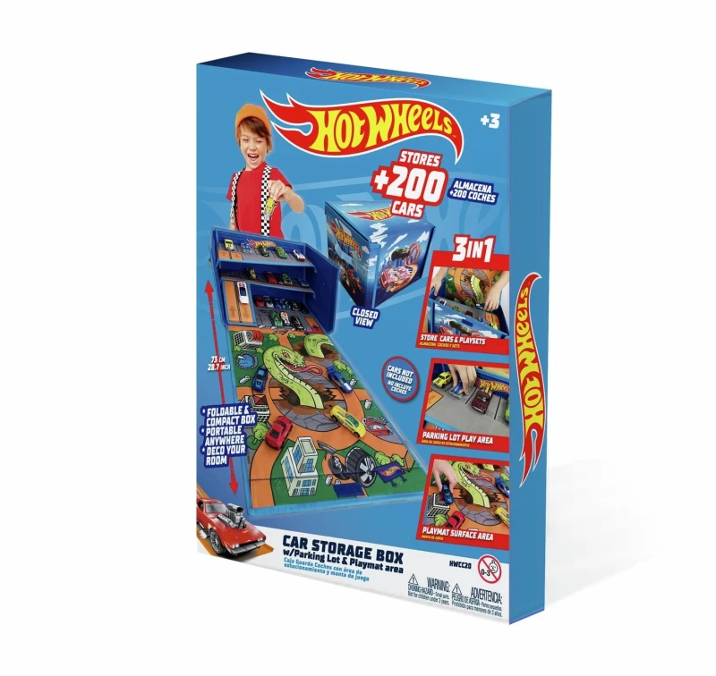 Image of Hot Wheels Flex Cube Playmat Garage Storage One Colour W4ARD Unisex
