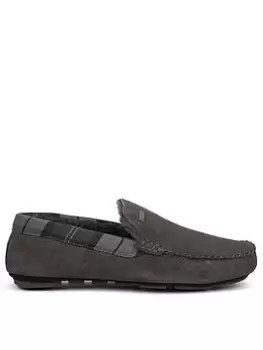 Image of Barbour Monty Slipper - Dark Grey, Size 6, Men