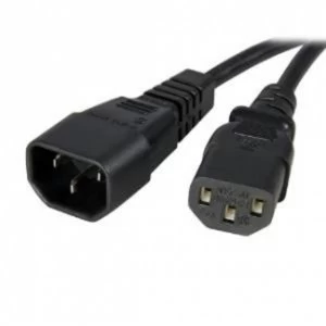 image of 6 ft 14 AWG Computer Power Cord Extension C14 to C13