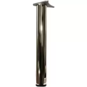 Image of GTV - Adjustable Breakfast Bar Worktop Support Table Leg 870mm - Colour Chrome - Pack of 3