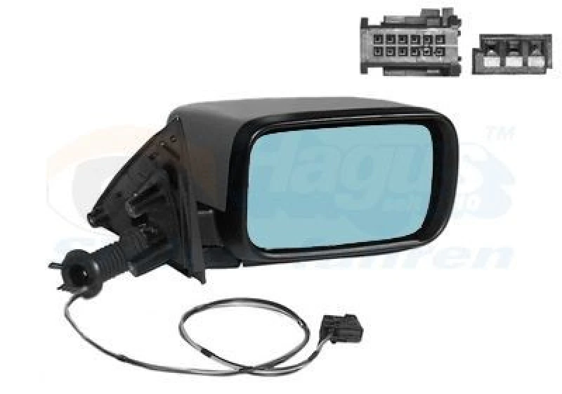 Image of VAN WEZEL Wing mirror VAN WEZEL 0639810