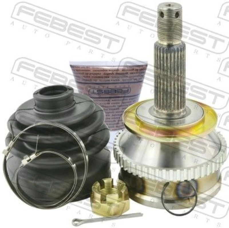 Image of FEBEST 1210-SFA52 CV Joint Front Axle, with ABS sensor ring Joint Kit,drive shaft (5)