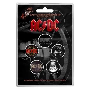 image of AC/DC - For Those About To Rock Button Badge Pack